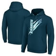 thumbnail image 1 of Men's Starter  Deep Sea Blue Seattle Kraken Color Scratch Fleece Pullover Hoodie, 1 of 3