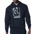 thumbnail image 1 of Men's Starter Deep Sea Blue Seattle Kraken Player Grid Fleece Pullover Hoodie, 1 of 3
