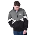 thumbnail image 1 of Men's Starter Gray/Black Brooklyn Nets Rush Applique Full-Zip Track Jacket, 1 of 2