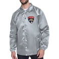 thumbnail image 1 of Men's Starter  Gray Florida Panthers Printed Logo Coaches Full-Snap Jacket, 1 of 2