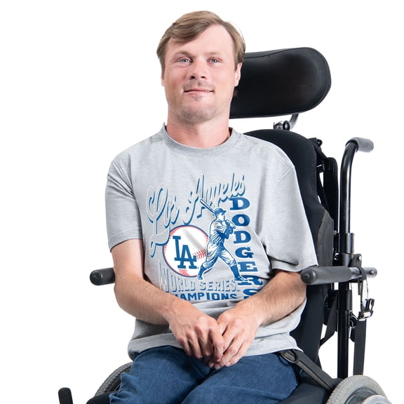 Men's Starter Gray Los Angeles Dodgers Adaptive Throwback World Series T-Shirt