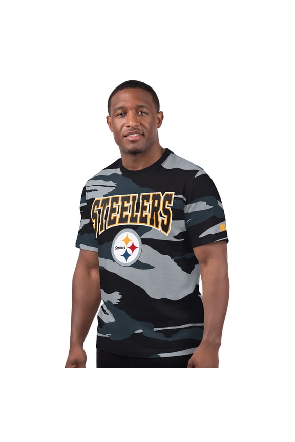 Men's Starter Gray Pittsburgh Steelers Thursday Night Gridiron T-Shirt