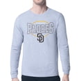 thumbnail image 1 of Men's Starter Gray San Diego Padres Team Track Graphic Long Sleeve T-Shirt, 1 of 3