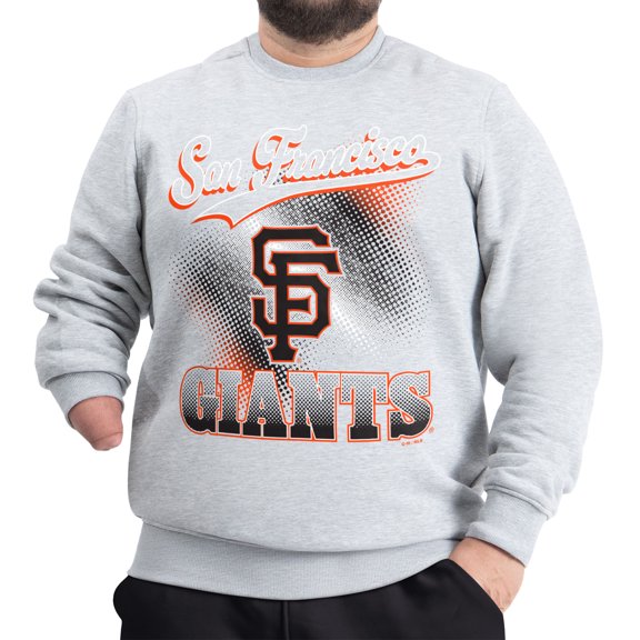 Men's Starter Gray San Francisco Giants Adaptive Ombre City Fleece Sweatshirt
