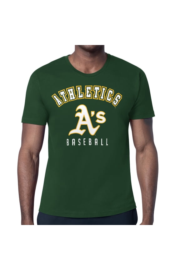 Men's Starter Green Athletics Team Logo T-Shirt