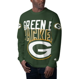 Green Bay Packers Starter Cross-Check V-Neck Long Sleeve T-Shirt - Gold