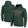 thumbnail image 1 of Men's Starter Green Minnesota Wild  Logo Pullover Hoodie, 1 of 3
