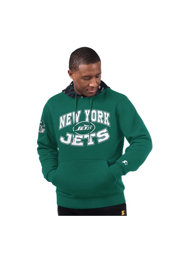 Men's Starter Green New York Jets Thursday Night Gridiron Pullover Hoodie