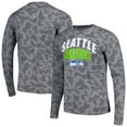 thumbnail image 1 of Men's Starter Heather Charcoal Seattle Seahawks Halftime Long Sleeve T-Shirt, 1 of 3