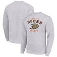 thumbnail image 1 of Men's Starter  Heather Gray Anaheim Ducks Team Logo Fleece Pullover Sweatshirt, 1 of 3