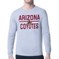 thumbnail image 1 of Men's Starter Heather Gray Arizona Coyotes Mesh Look Team Name Logo Long Sleeve T-Shirt, 1 of 2