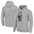 thumbnail image 1 of Men's Starter Heather Gray Buffalo Sabres Half Helmet Fleece Pullover Hoodie, 1 of 3