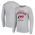 thumbnail image 1 of Men's Starter Heather Gray Carolina Hurricanes Logo Long Sleeve T-Shirt, 1 of 3