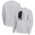 thumbnail image 1 of Men's Starter Heather Gray Chicago Bears Half Helmet Team Graphic Tri-Blend Fleece Pullover Sweatshirt, 1 of 3