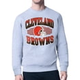 thumbnail image 1 of Men's Starter Heather Gray Cleveland Browns Team Grit Graphic Fleece Pullover Sweatshirt, 1 of 3
