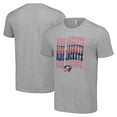 thumbnail image 1 of Men's Starter Heather Gray Columbus Blue Jackets Four Team Name Logo T-Shirt, 1 of 3