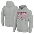 thumbnail image 1 of Men's Starter Heather Gray Columbus Blue Jackets  Graphic Pullover Hoodie, 1 of 3