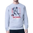 thumbnail image 1 of Men's Starter Heather Gray Columbus Blue Jackets Player Grid Fleece Pullover Sweatshirt, 1 of 3