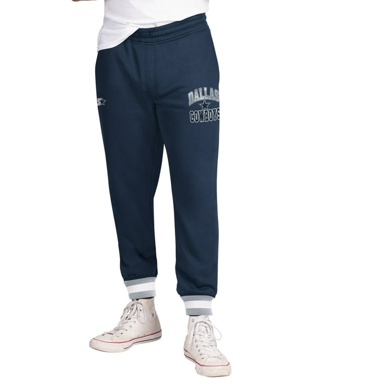 Men s Starter Navy Dallas Cowboys Blitz Fleece Jogger Pants Walmart
