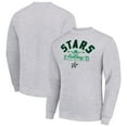 thumbnail image 1 of Men's Starter Heather Gray Dallas Stars Stick And Puck Logo Fleece Pullover Sweatshirt, 1 of 3