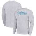 thumbnail image 1 of Men's Starter Heather Gray Detroit Lions Tailsweep Team Graphic Tri-Blend Fleece Pullover Sweatshirt, 1 of 3