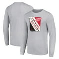 thumbnail image 1 of Men's Starter Heather Gray Detroit Red Wings Shield Long Sleeve Graphic T-Shirt, 1 of 3