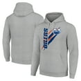 thumbnail image 1 of Men's Starter  Heather Gray Edmonton Oilers Color Scratch Fleece Pullover Hoodie, 1 of 3