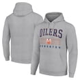thumbnail image 1 of Men's Starter Heather Gray Edmonton Oilers Retro Graphic Pullover Hoodie, 1 of 3