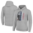 thumbnail image 1 of Men's Starter Heather Gray Florida Panthers Half Helmet Fleece Pullover Hoodie, 1 of 3