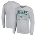 thumbnail image 1 of Men's Starter Heather Gray Jacksonville Jaguars Throwback Logo Long Sleeve T-Shirt, 1 of 3