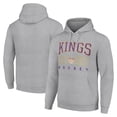 thumbnail image 1 of Men's Starter Heather Gray Los Angeles Kings Retro Graphic Pullover Hoodie, 1 of 3