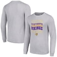thumbnail image 1 of Men's Starter Heather Gray Minnesota Vikings Team Name Graphic Long Sleeve T-Shirt, 1 of 3