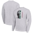 thumbnail image 1 of Men's Starter  Heather Gray Minnesota Wild Half Helmet Team Logo Pullover Sweatshirt, 1 of 3