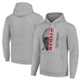 thumbnail image 1 of Men's Starter Heather Gray New Jersey Devils Half Helmet Fleece Pullover Hoodie, 1 of 3