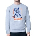 thumbnail image 1 of Men's Starter Heather Gray New York Islanders Player Grid Fleece Pullover Sweatshirt, 1 of 3