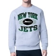 thumbnail image 1 of Men's Starter Heather Gray New York Jets Team Grit Graphic Fleece Pullover Sweatshirt, 1 of 3