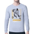 thumbnail image 1 of Men's Starter Heather Gray Pittsburgh Penguins Player Grid Long Sleeve T-Shirt, 1 of 3