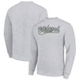thumbnail image 1 of Men's Starter Heather Gray Pittsburgh Steelers Tailsweep Team Graphic Tri-Blend Fleece Pullover Sweatshirt, 1 of 3