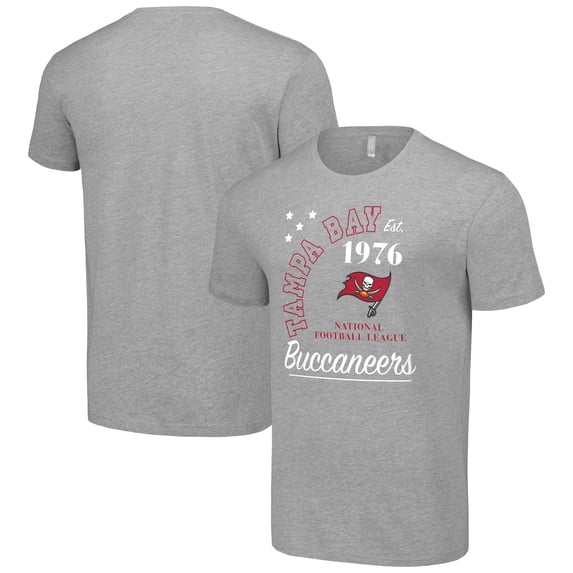 Men's Starter Heather Gray Tampa Bay Buccaneers City Arch Team T-Shirt