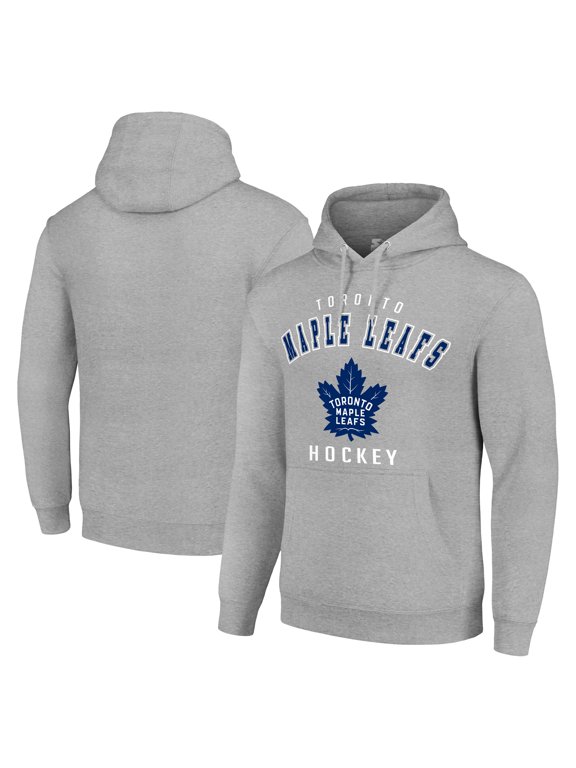 Men's Starter Heather Gray Toronto Maple Leafs Logo Pullover Hoodie