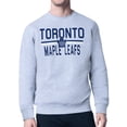 thumbnail image 1 of Men's Starter Heather Gray Toronto Maple Leafs Mesh Look Team Name Logo Pullover Sweatshirt, 1 of 2