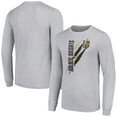 thumbnail image 1 of Men's Starter Heather Gray Vegas Golden Knights Color Scratch Long-Sleeve T-Shirt, 1 of 3
