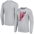 thumbnail image 1 of Men's Starter Heather Gray Washington Capitals Color Scratch Long-Sleeve T-Shirt, 1 of 3