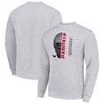 thumbnail image 1 of Men's Starter  Heather Gray Washington Capitals Half Helmet Team Logo Pullover Sweatshirt, 1 of 3