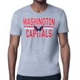 thumbnail image 1 of Men's Starter Heather Gray Washington Capitals Mesh Look Team Name T-Shirt, 1 of 2