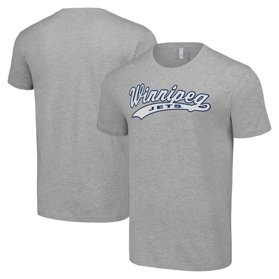 Men's Starter Heather Gray Winnipeg Jets Tailsweep T-Shirt
