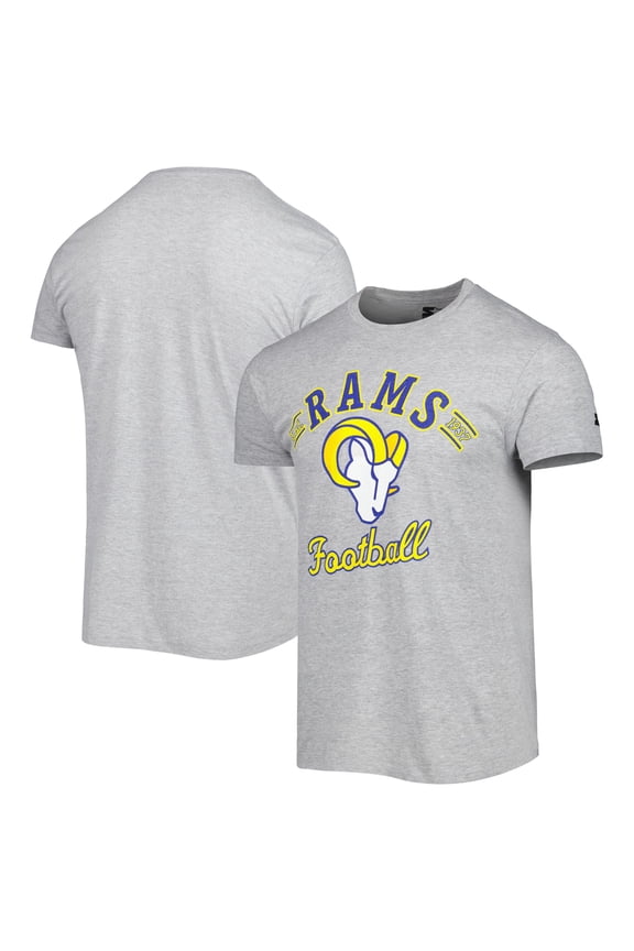 Men's Starter Heathered Gray Los Angeles Rams Prime Time T-Shirt