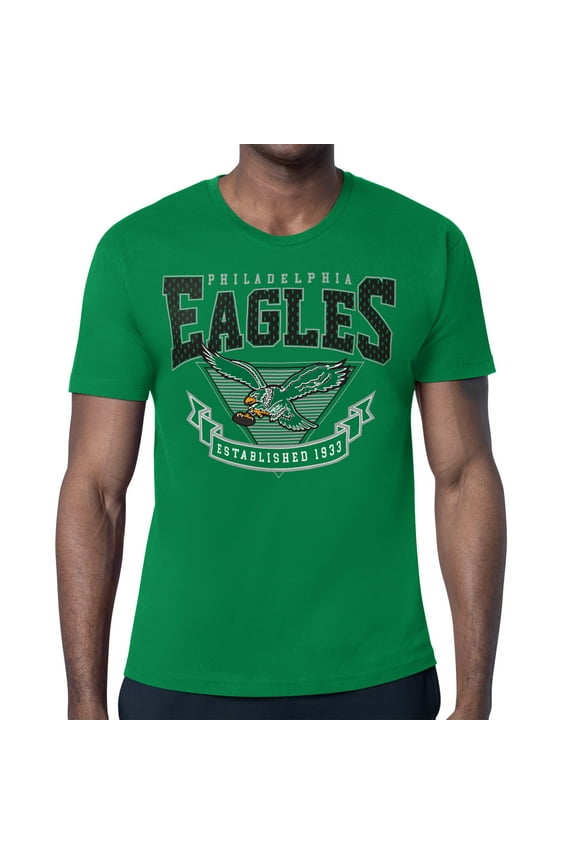 Men's Starter Kelly Green Philadelphia Eagles -80s Inspired Retro Logo T-Shirt