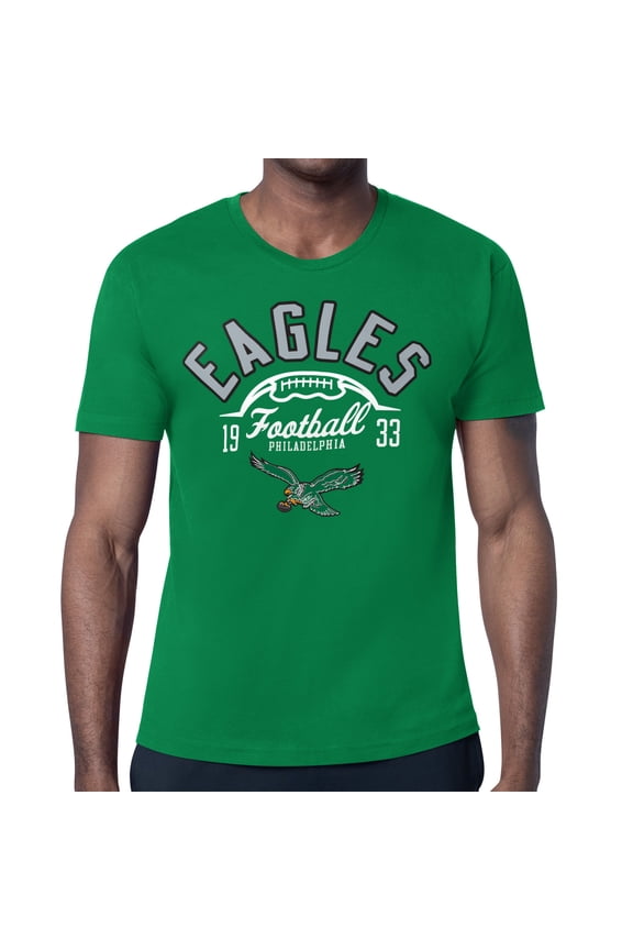 Men's Starter Kelly Green Philadelphia Eagles Half Ball Retro Logo T-Shirt