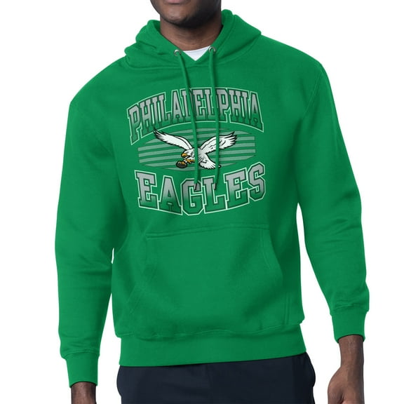 Men's Starter Kelly Green Philadelphia Eagles Team Grit Graphic Hoodie